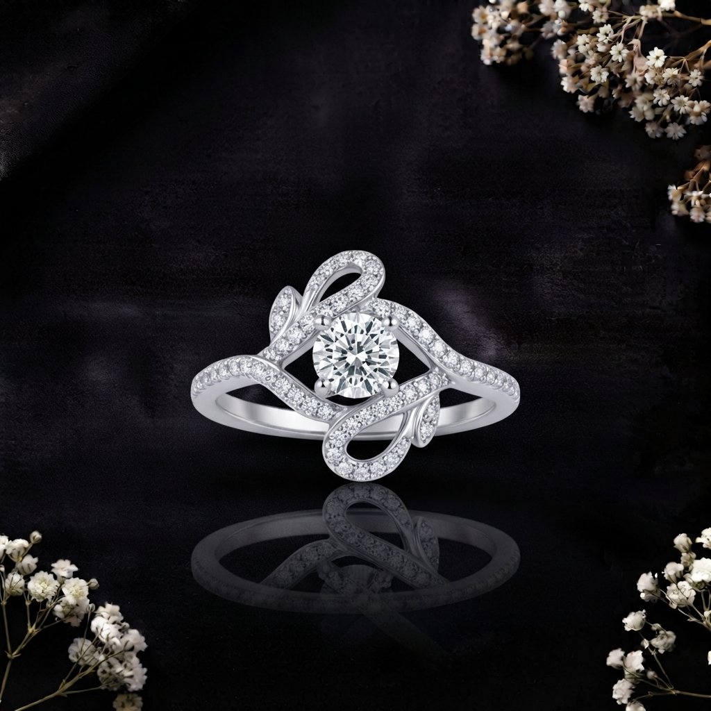 Serenade Floral 925 Silver Ring